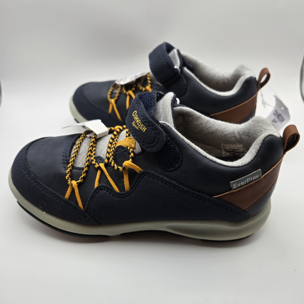 OshKosh B'gosh Toddlers Blue and Yellow Sneakers with Velcro - Picture 2 of 8